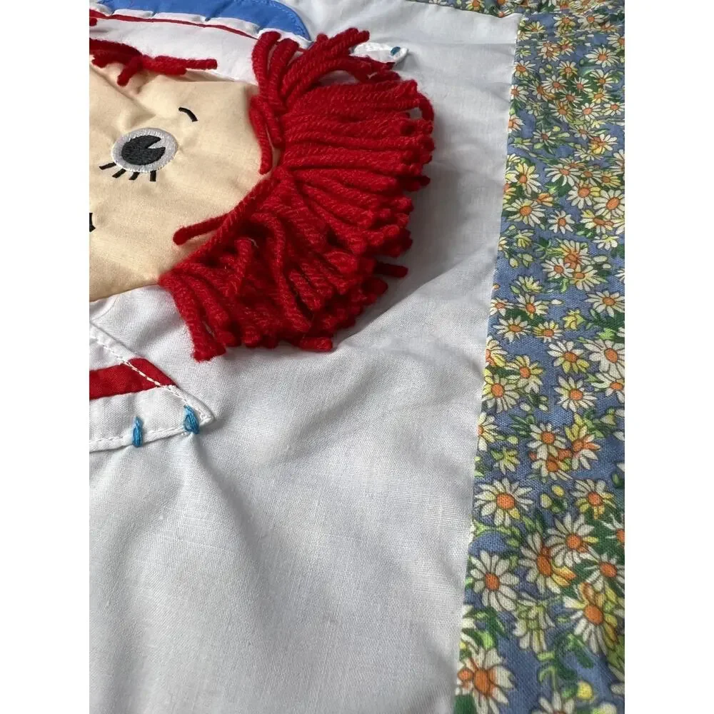 Vintage Raggedy Andy Pillow Cover 14x14 NIP!